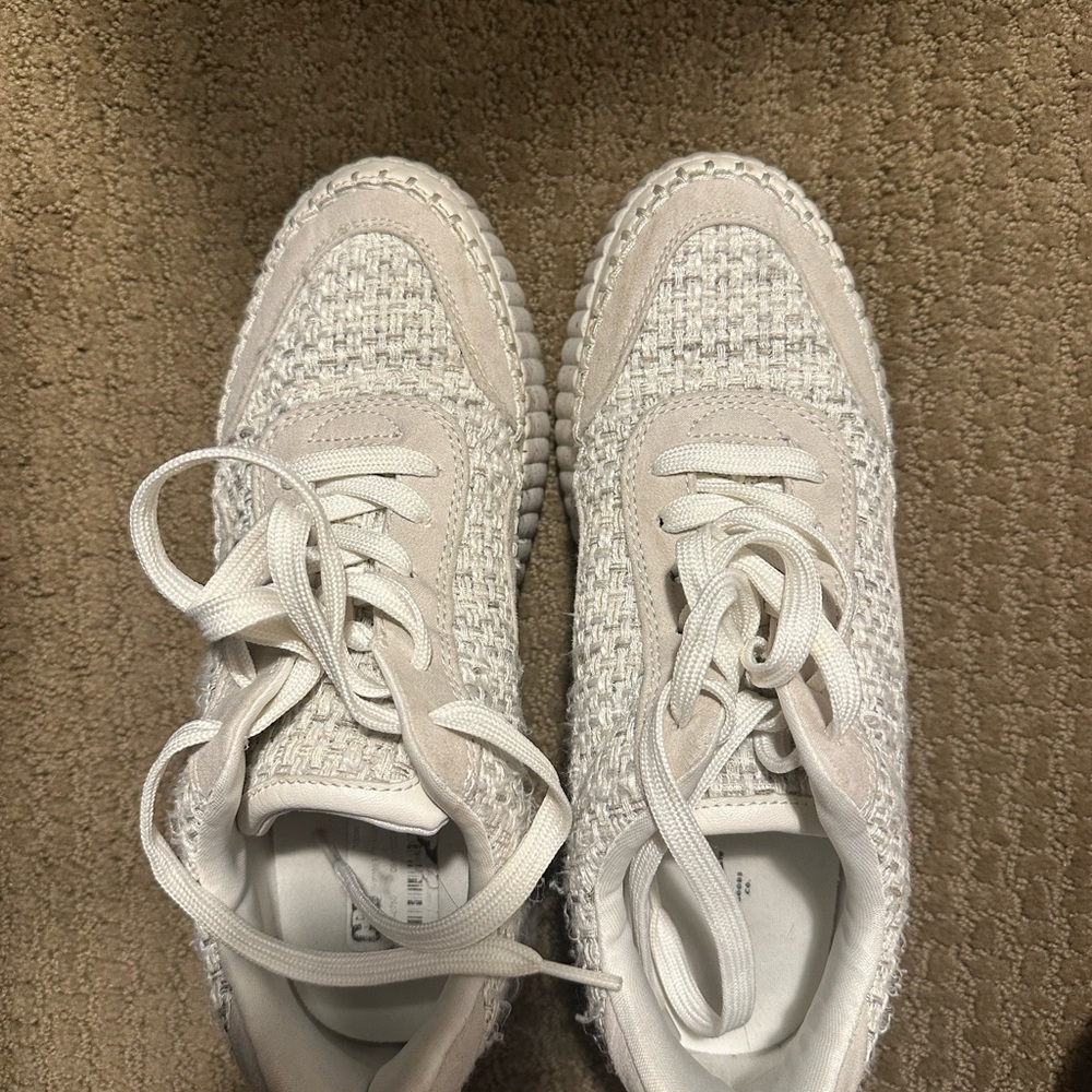 Universal Thread Cream Woven Platform Sneakers - image 3